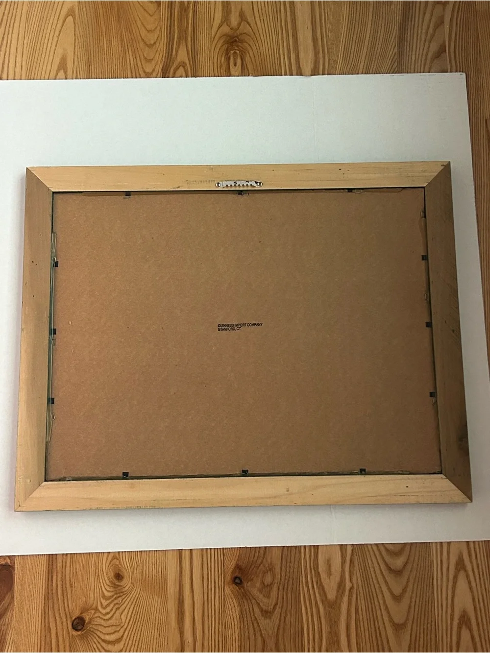 Guinness Gold Framed Sign with Green Trim and Gold Lettering